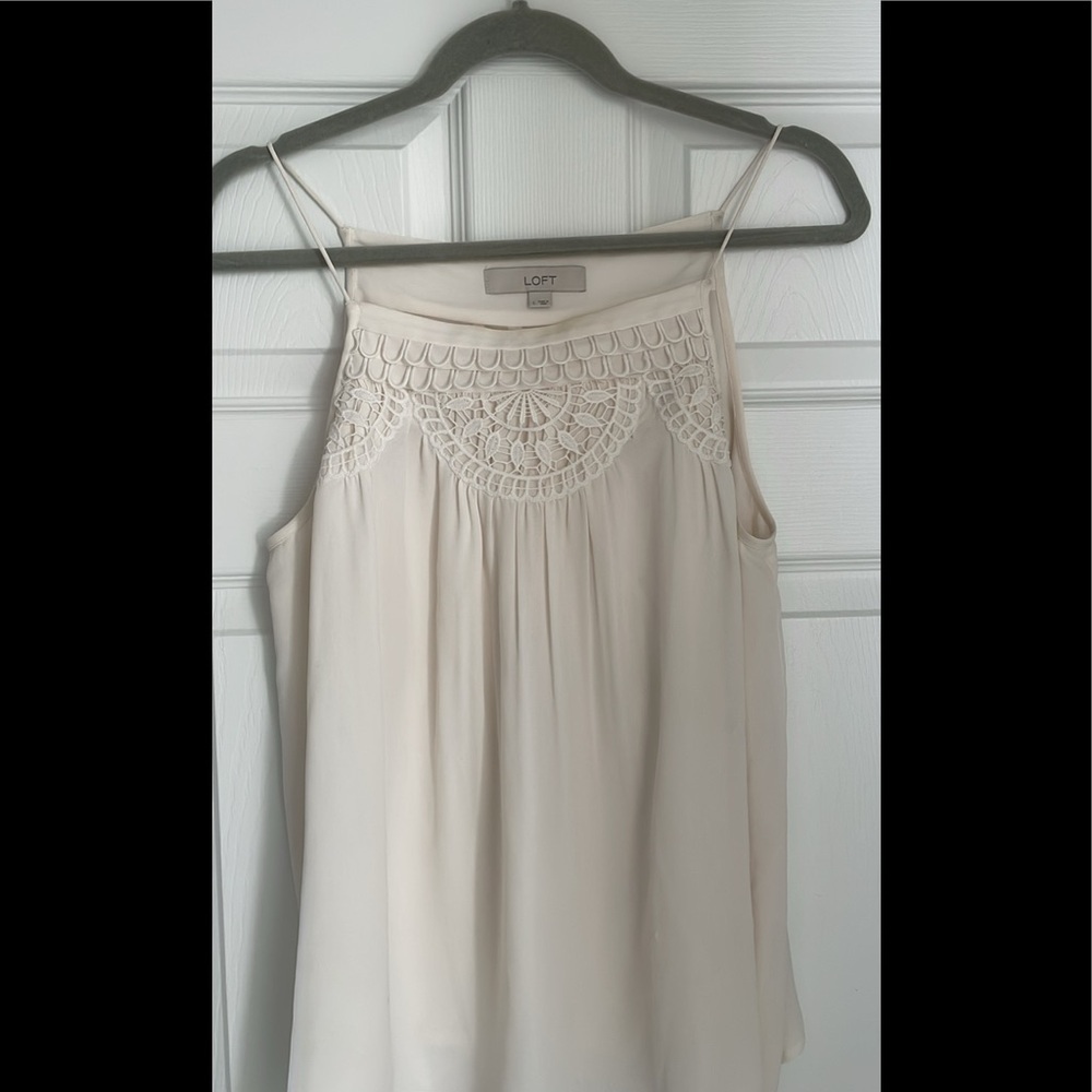 LOFT cream cami